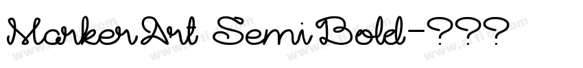 MarkerArt SemiBold字体转换